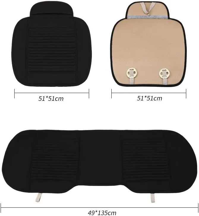 Non-Slip Car Seat Covers (Buckwheat Hulls Gray)