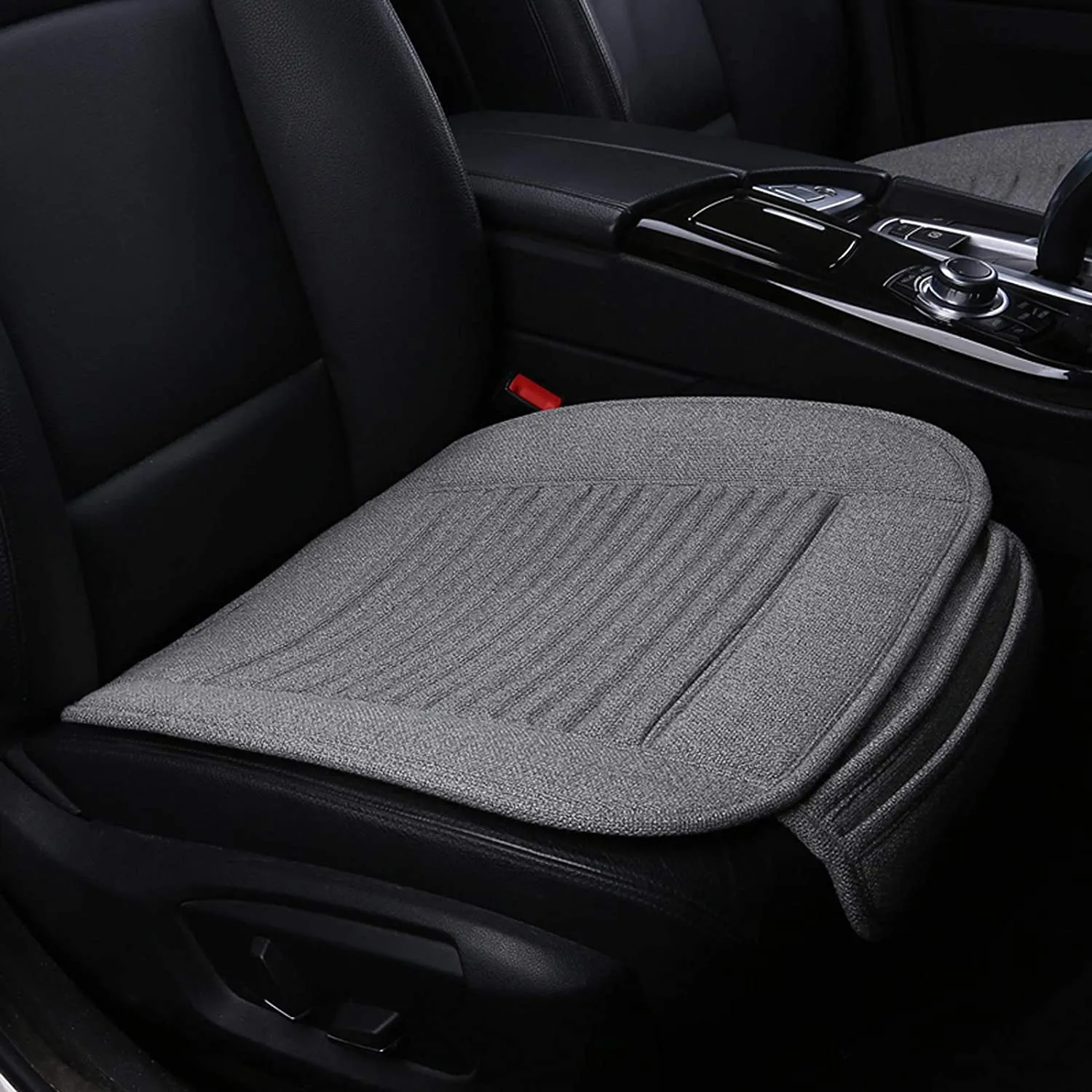 Non-Slip Car Seat Covers (Buckwheat Hulls Gray)