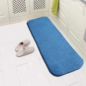 OnlyMat Elegant Soft Anti-Skid Soft Runner Mat - Bedside, Kitchen, Bathroom Entrance - Blue , 40 cm x 120 cm