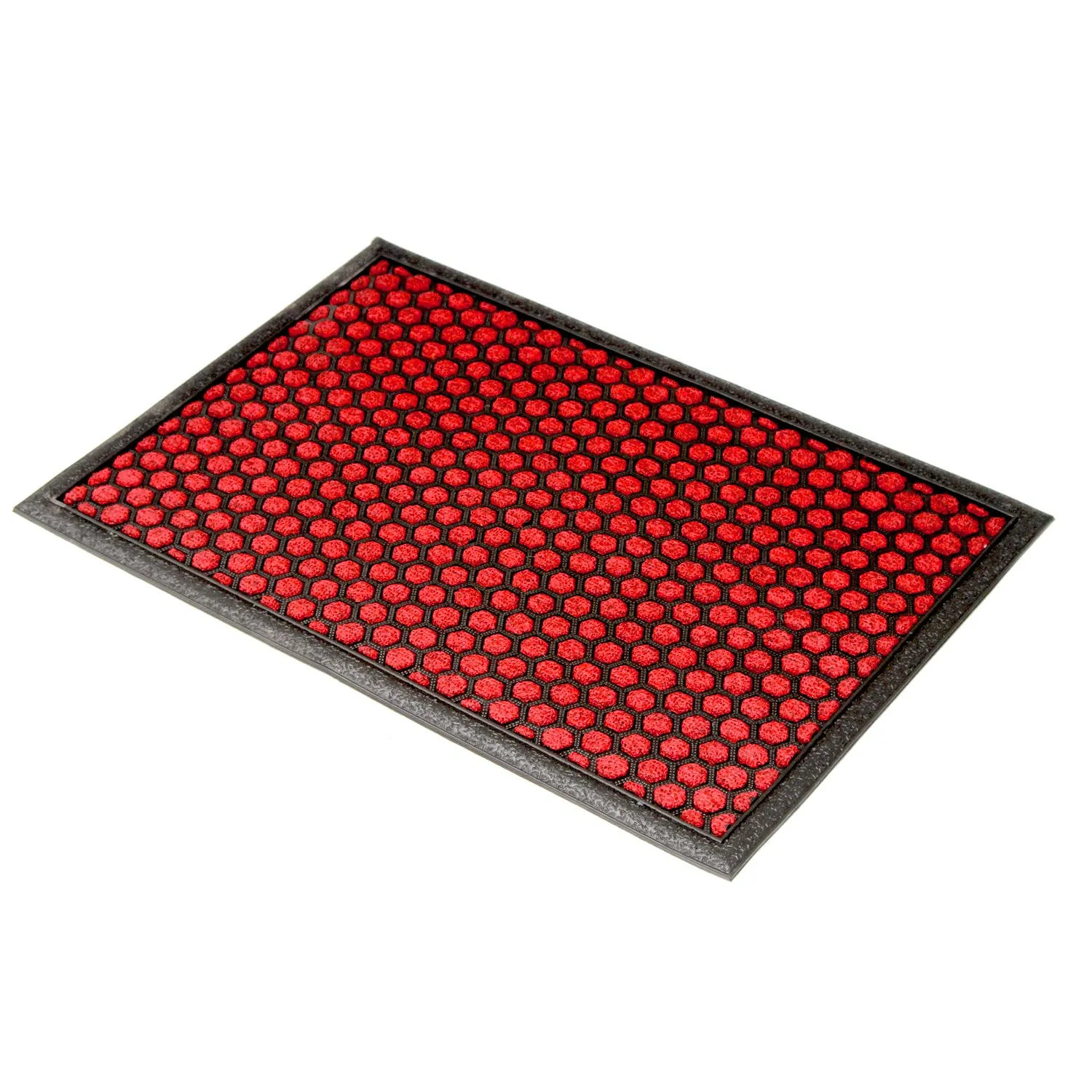 OnlyMat Red Colour Polka Dot All Purpose Mat for Bathroom Kitchen Entrance