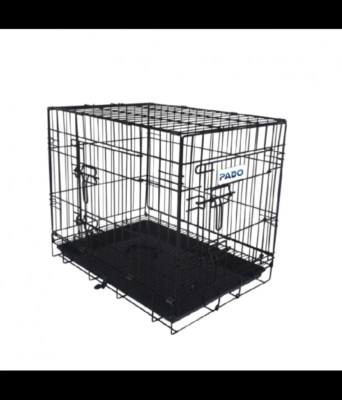 Pado Double Door Dog Crate With Mesh Floor, 123x76x83cm