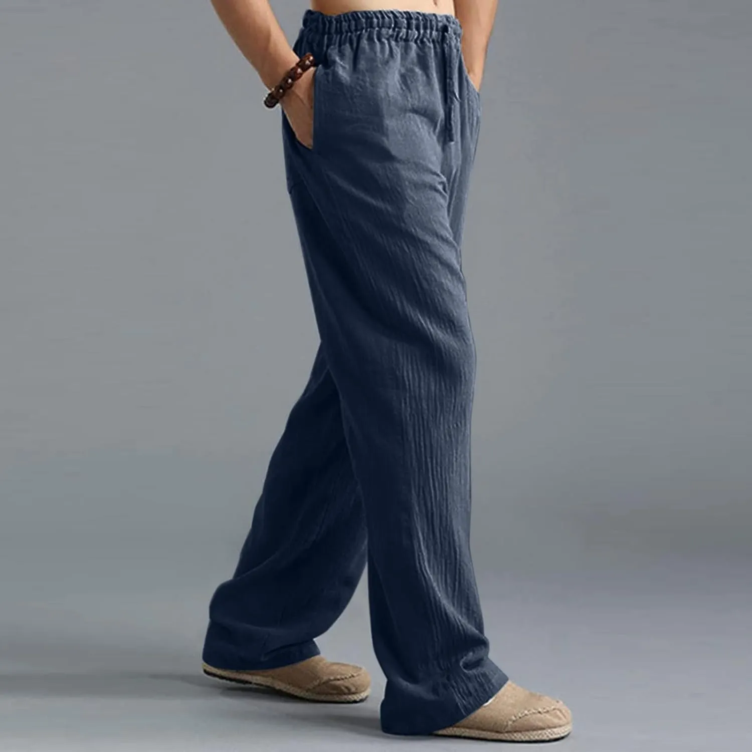 Pant Men Casual Beach Trousers Cotton Trousers Pants Men's Slim-Fit Casual Stretch Chino Pant Mens Fall Casual Pants