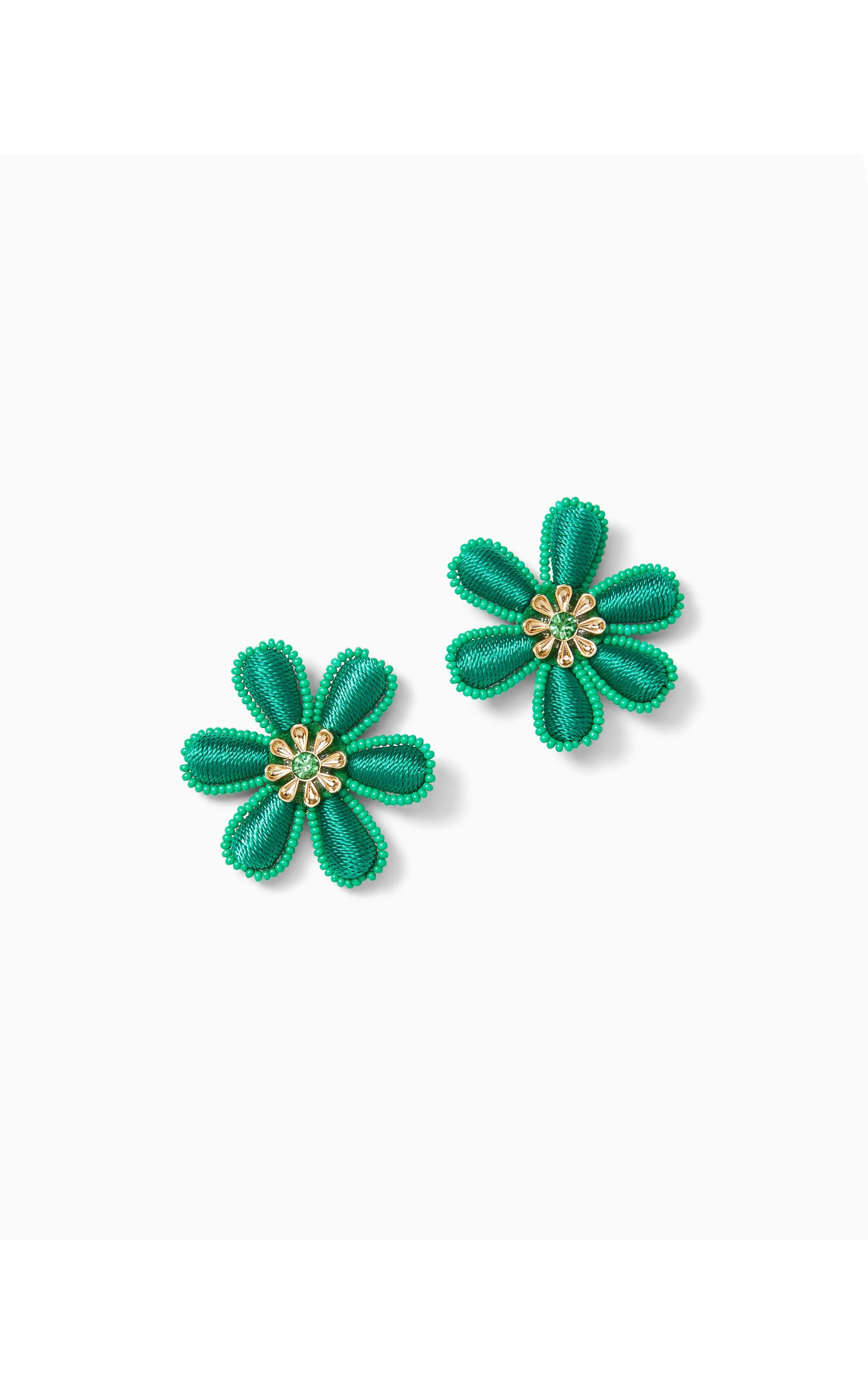 Petal Earrings Fiddle Leaf Green