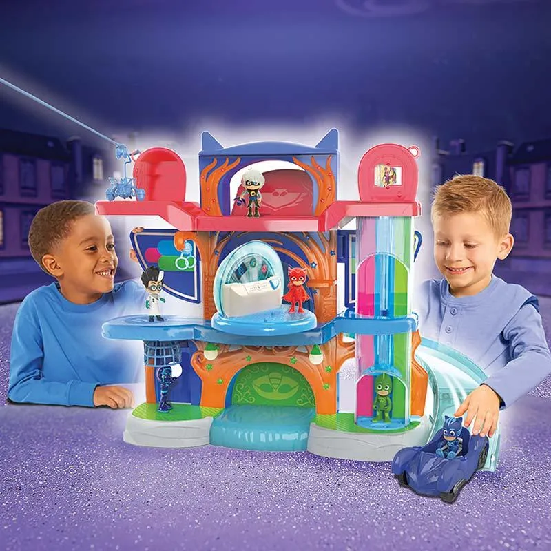 PJ Masks Deluxe Headquarters Playset for Kids 3  and above