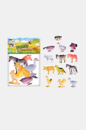 P.Joy Unisex Assorted Animal Worldz Farm (6 Piece)