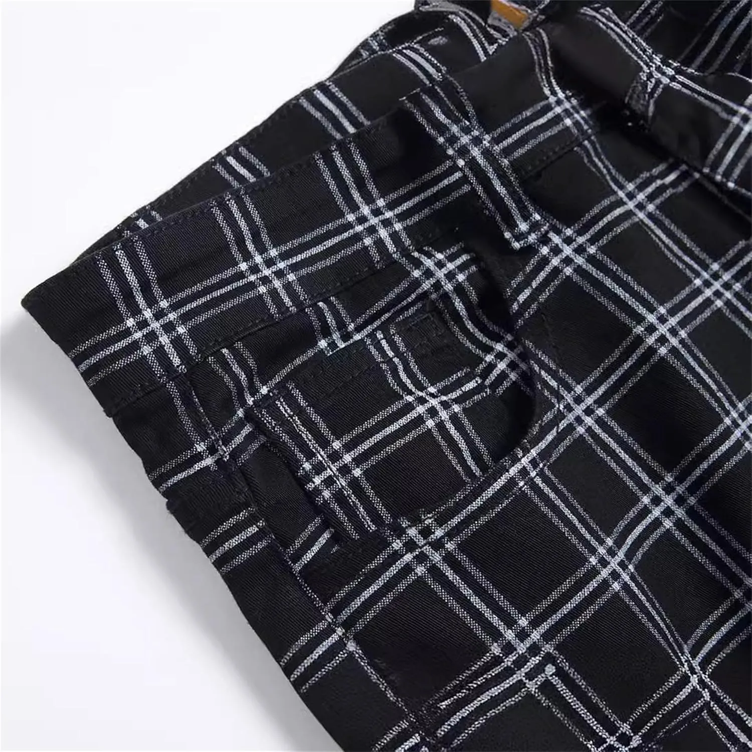 Plaid Pants for Men Stretch Slim Fit Dress Pant Fashion Style Casual Feet Trousers Business Chinos Pants