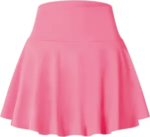 Pleated Tennis Skirt for Women High Waisted Athletic Golf Skorts with Pockets Mini Skirts with Built-in Shorts
