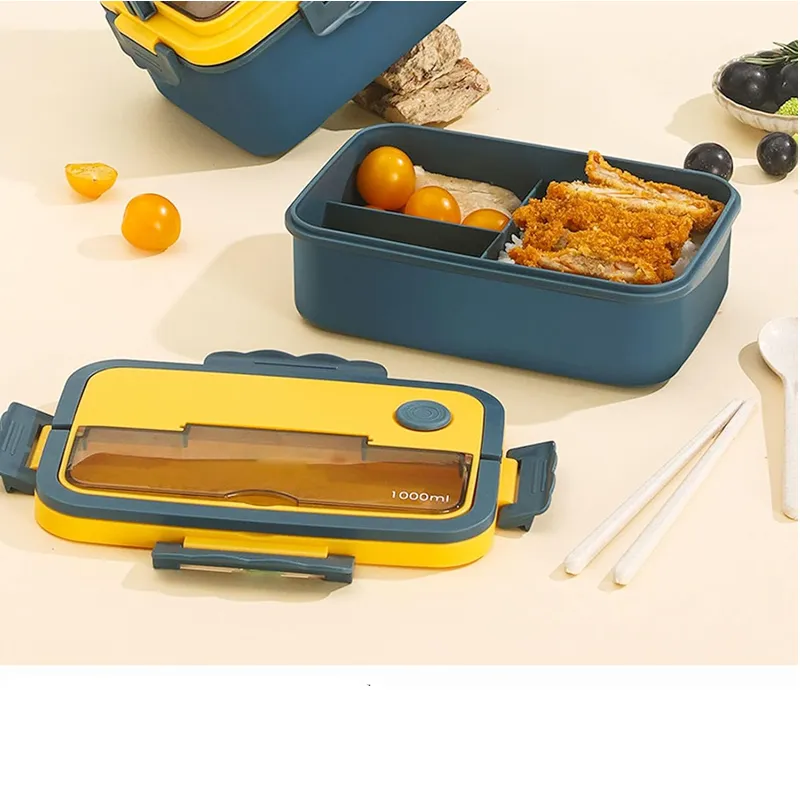 Portable Bento Lunch Box With Soup Cup-Hy-146 Green