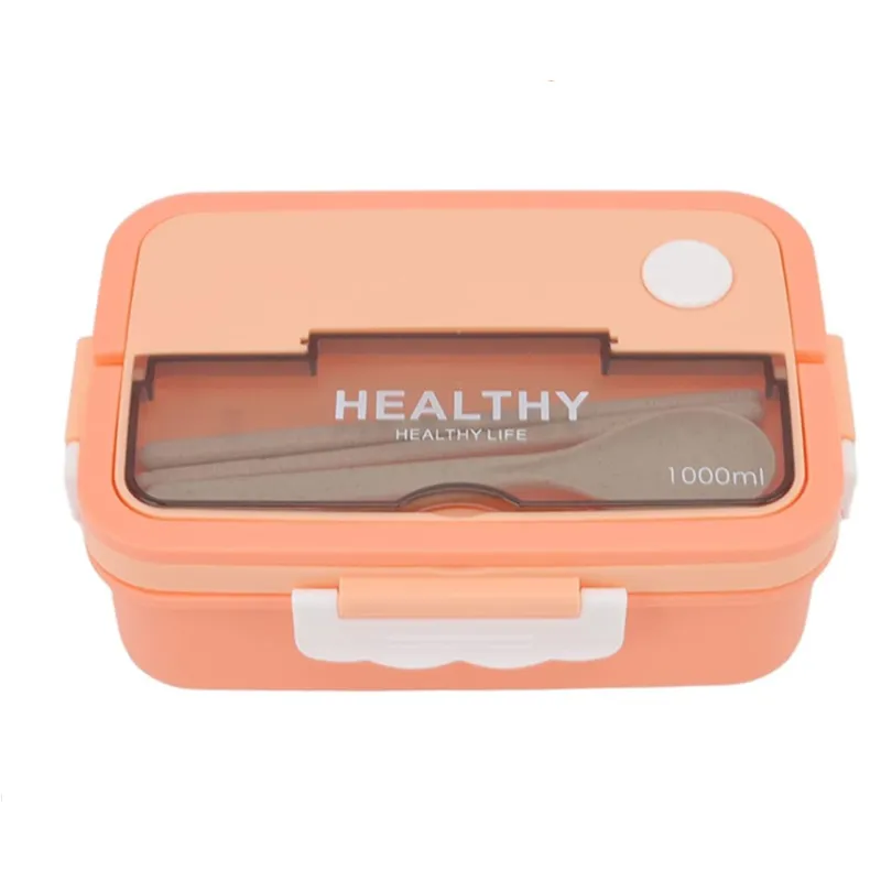Portable Bento Lunch Box With Soup Cup-Hy-146 Orange