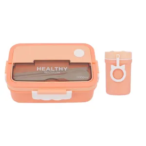Portable Bento Lunch Box With Soup Cup-Hy-146 Orange