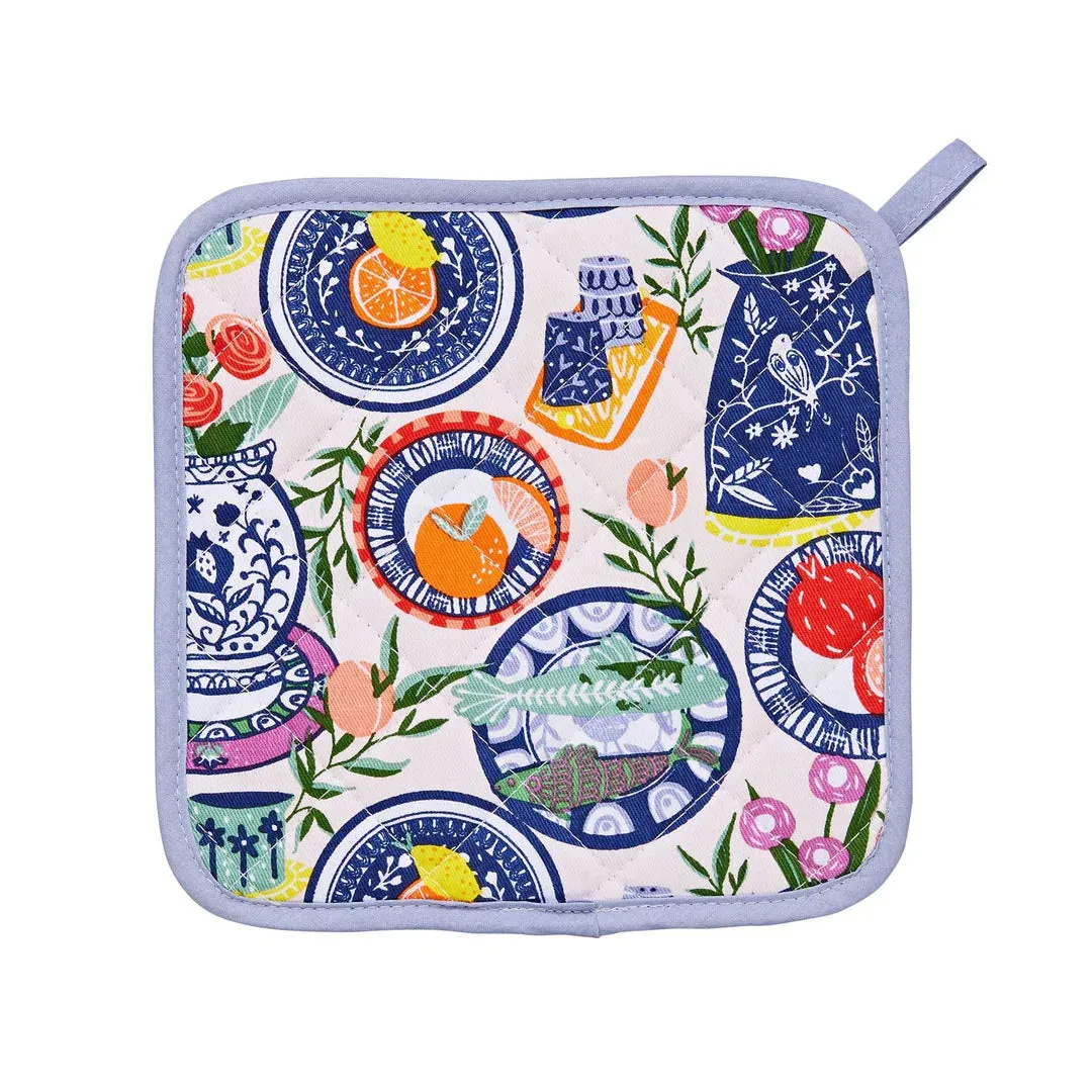 Pot Mat:  Mediterranean Plates