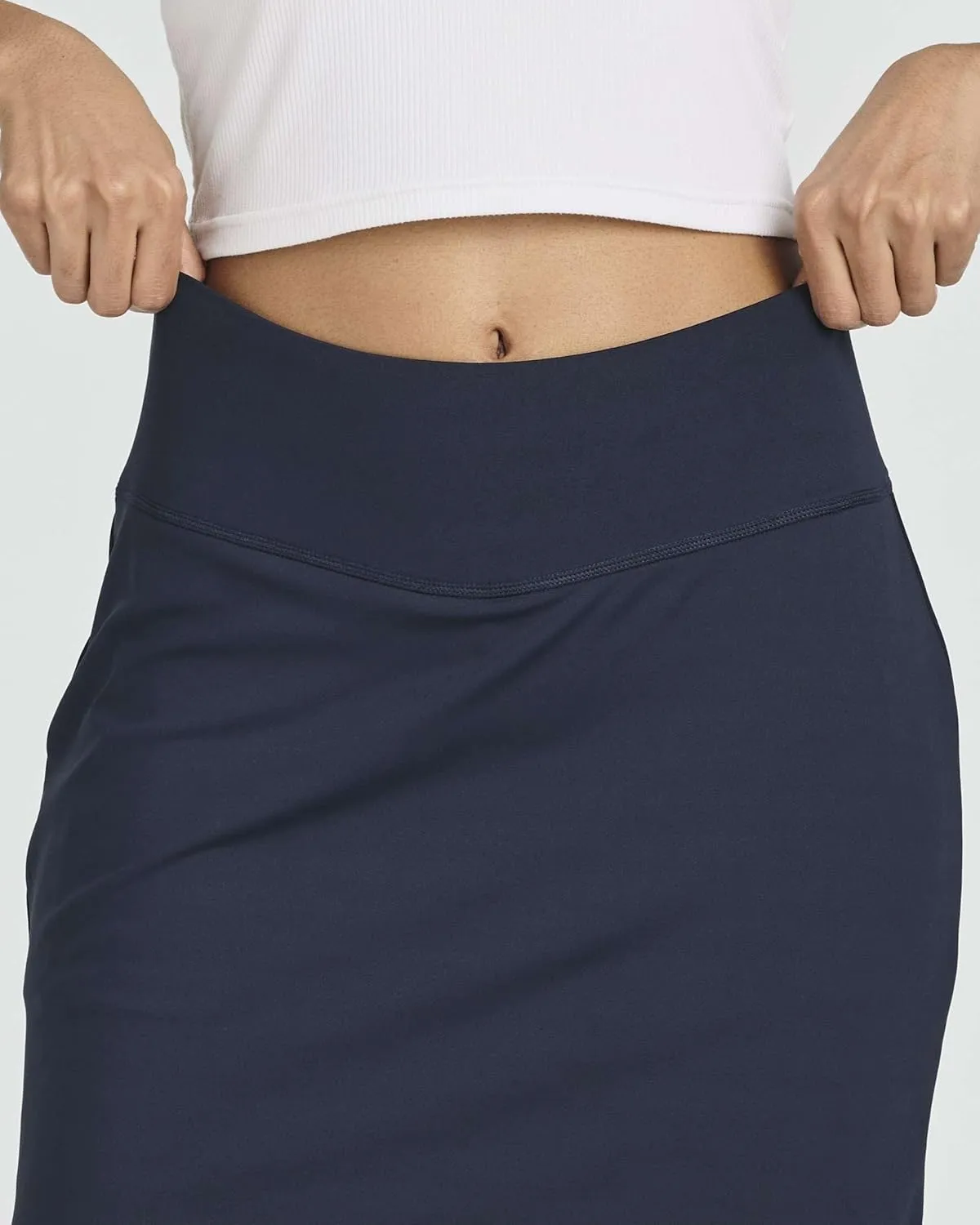 Real Essentials 3 Pack: Women's 16" Active Skort Skirt Pockets - Running Tennis Golf Gym (Available in Plus)