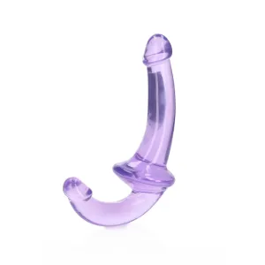 Realrock Crystal Clear Strapless Strap-On 6&#39;&#39; Purple