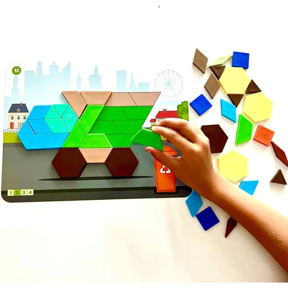 Recycling & Conservation Pattern Block Puzzle Set