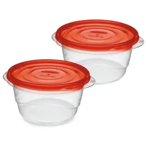 RUBBERMAID - Small Bowls Containers   Lids 3.2 Cups - 2 Bowls