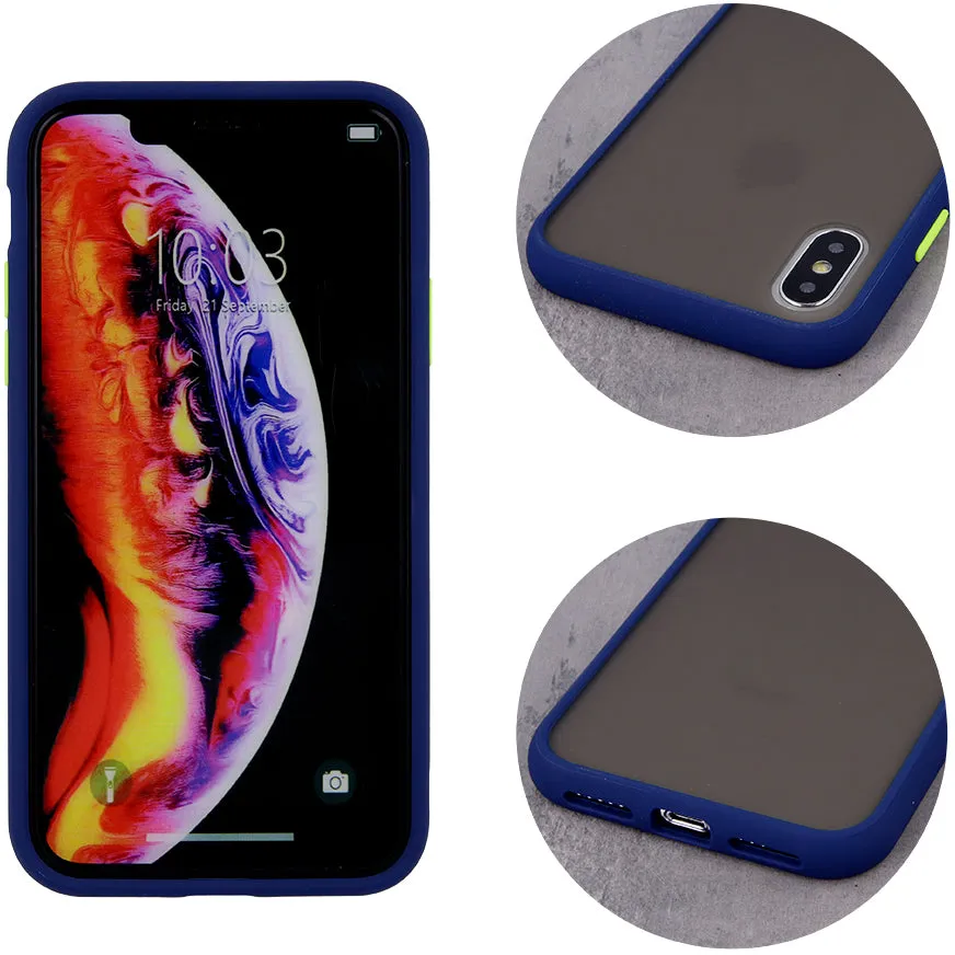 Samsung Galaxy A51 Coloured Buttons Protective Cover - Blue