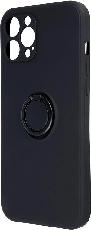 Samsung Galaxy Galaxy S21 FE 5G Finger Grip Protective Silicon Cover - Black