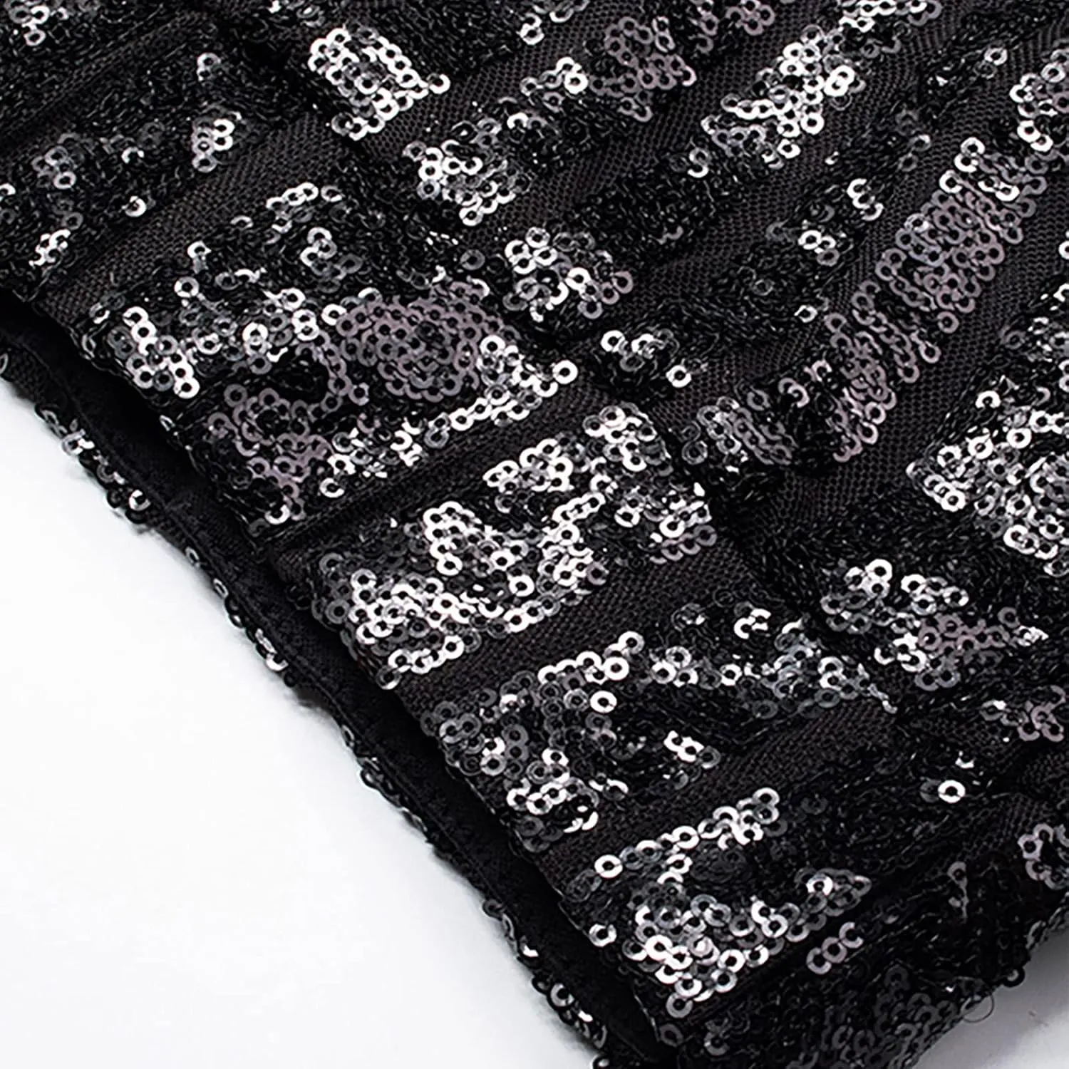 Sequin Pants Womens High Waist Bell Bottoms Glitter Wide Leg Palazzo Pants Night Club Sparkle Flared Trousers