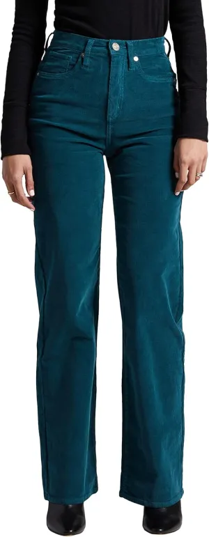 Silver Jeans Co. Women's Highly Desirable High Rise Trouser Leg Pants