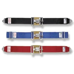 Simpson 5-Point Latch F/X Lap Belt - Pull Down Adjust - 62" Wrap Around - Platinum