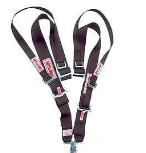 Simpson Camlock Shoulder Harness w/ HANS/HNR Top Strap - Wrap Around - Red