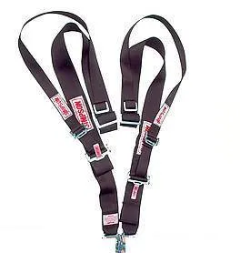 Simpson Camlock Shoulder Harness w/ HANS/HNR Top Strap - Wrap Around - Red