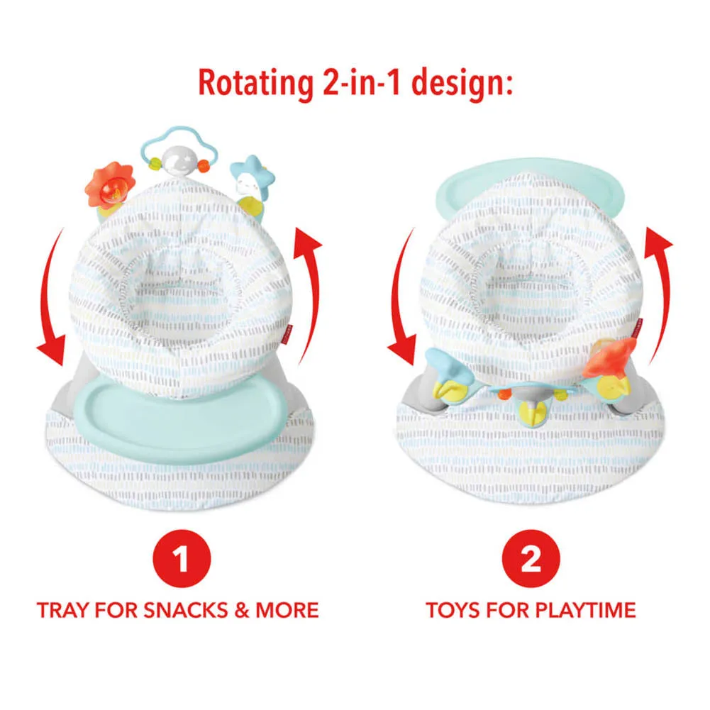 Skip Hop Silver Lining Cloud 2-in-1 Activity Floor Seat