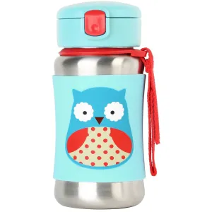 Skip Hop Zoo SS Straw Bottle (Owl)