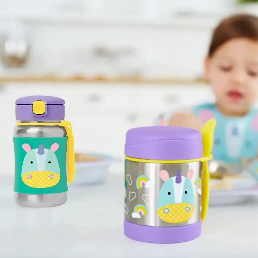 Skip Hop Zoo SS Straw Bottle (Unicorn)