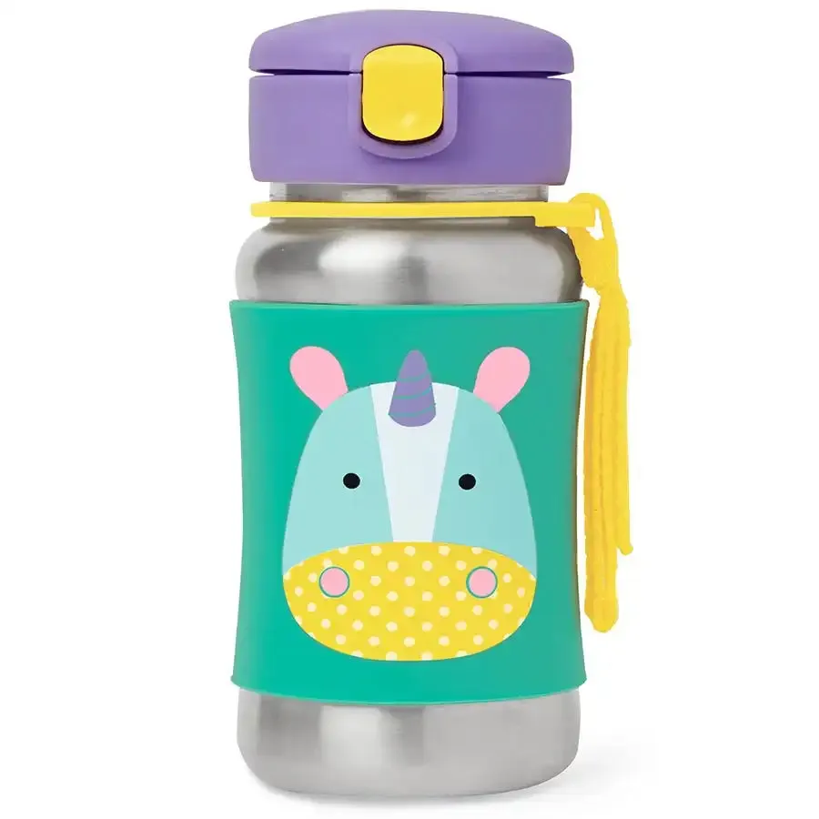 Skip Hop Zoo SS Straw Bottle (Unicorn)