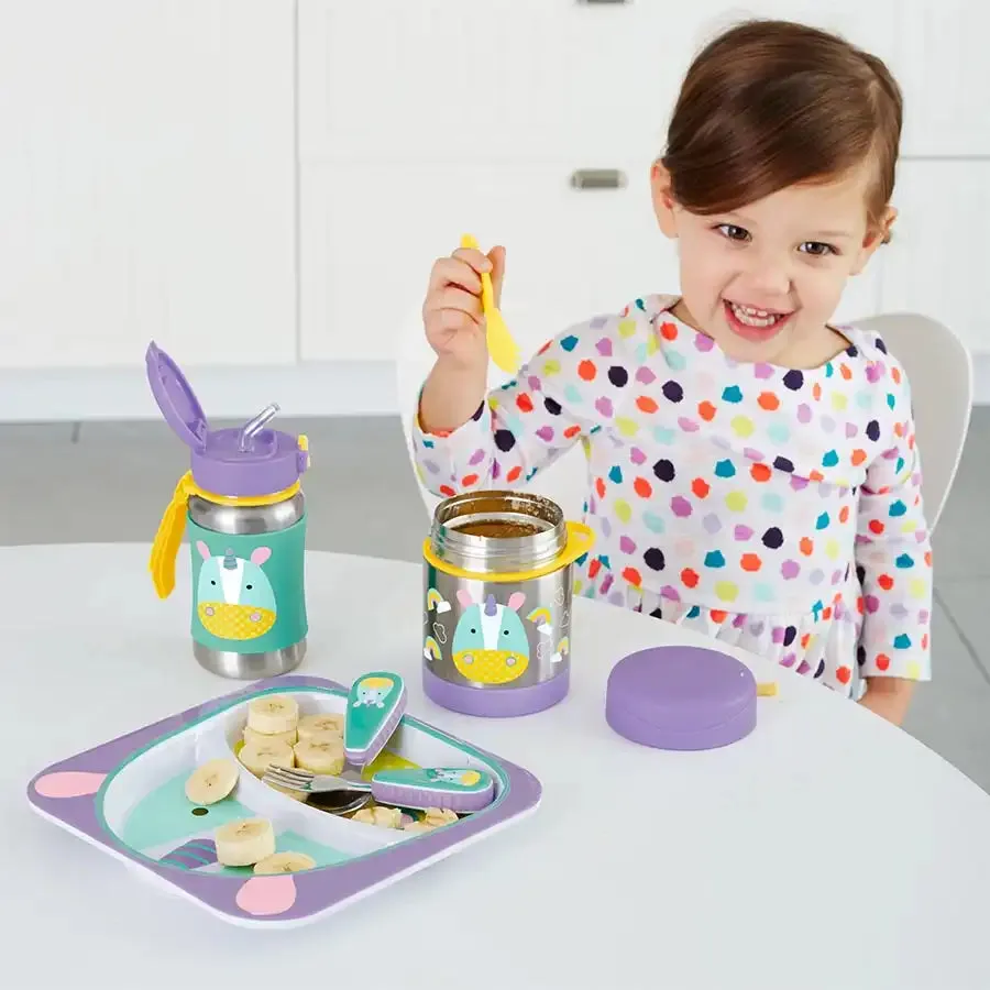Skip Hop Zoo SS Straw Bottle (Unicorn)