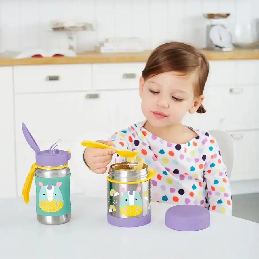 Skip Hop Zoo SS Straw Bottle (Unicorn)