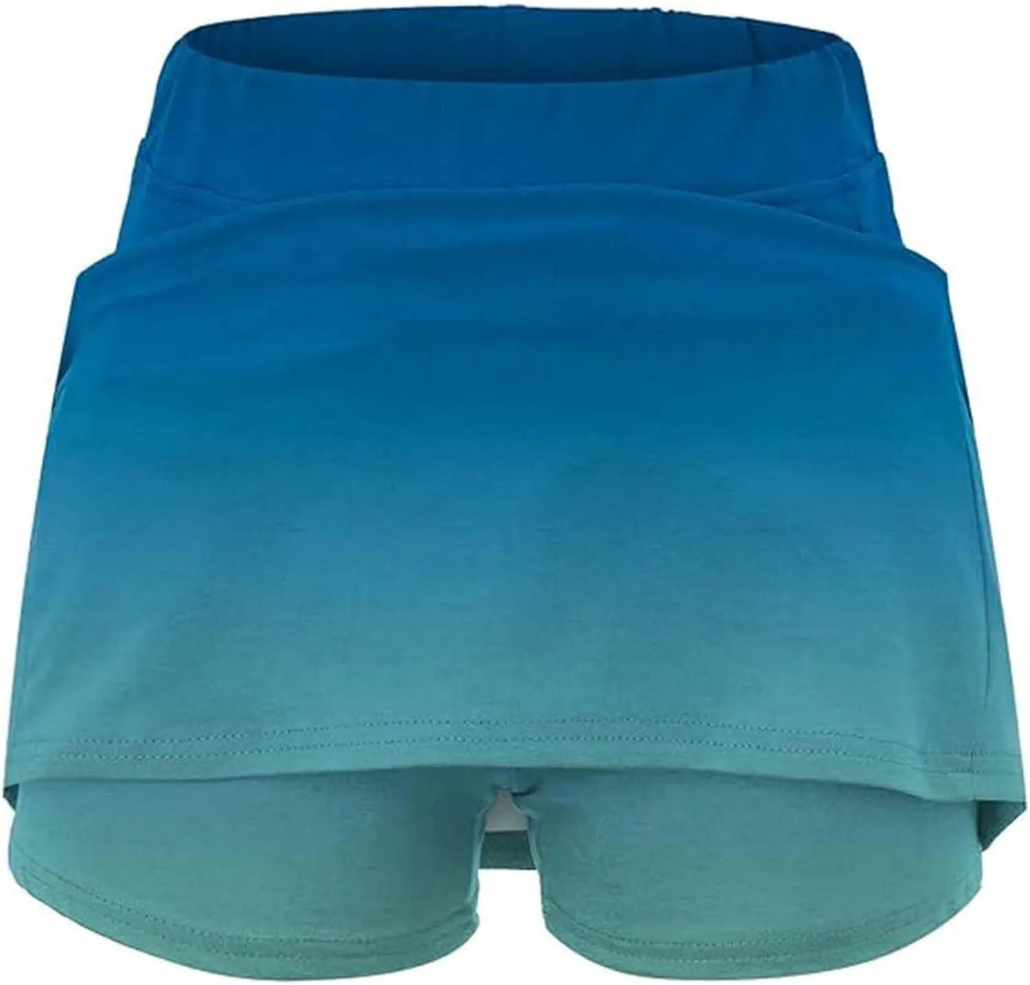 Skorts for Women Dressy Casual Gradient Tennis Skirt with Shorts Underneath Womens Athletic Skorts with Pockets Tummy Control