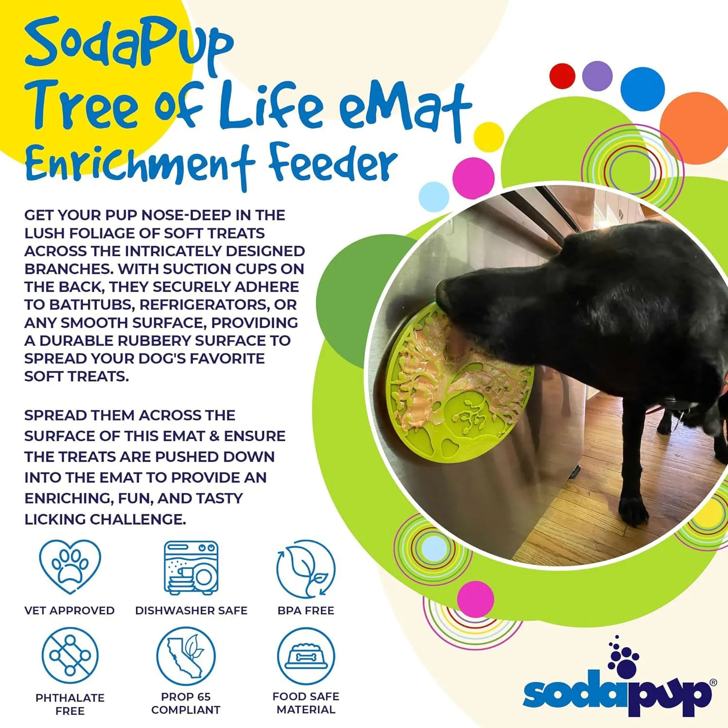 SodaPup Tree of Life Enrichment Lick Mat