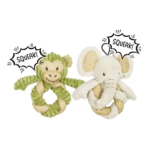 SOLD OUT - Mini Hemp Twist Monkey and Elephant Dog Toys