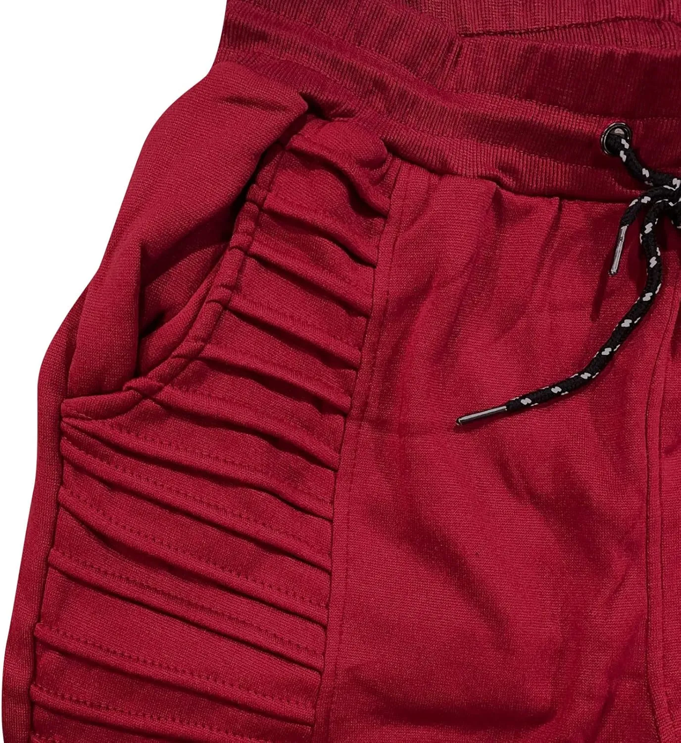 Spring and Summer Pants for Men 2023 Hip-Hop Drawstring Elastic Waist Skinny-Fit Slacks Tapered Ripped Trousers