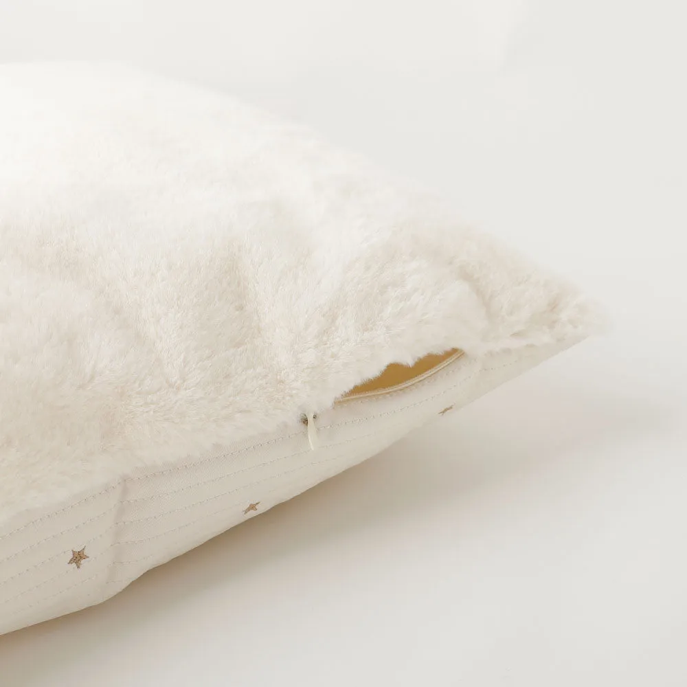 star and moon embroidered quilted bed
