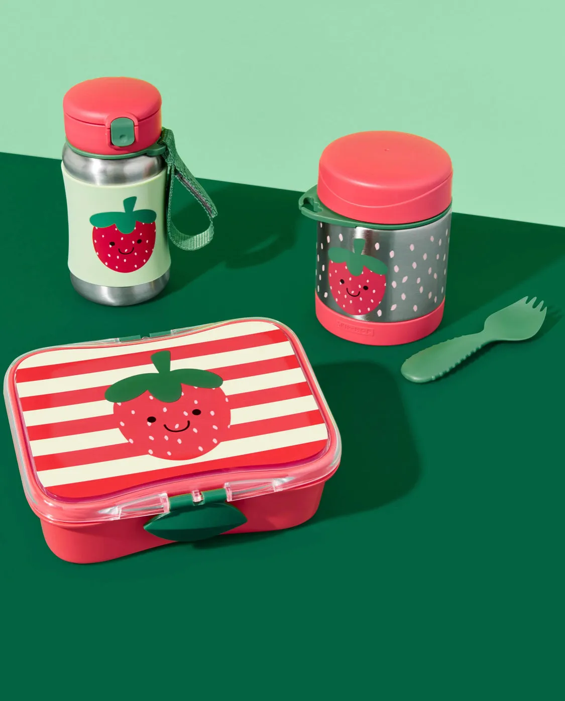 Strawberry stainless steel Straw Watee bottle