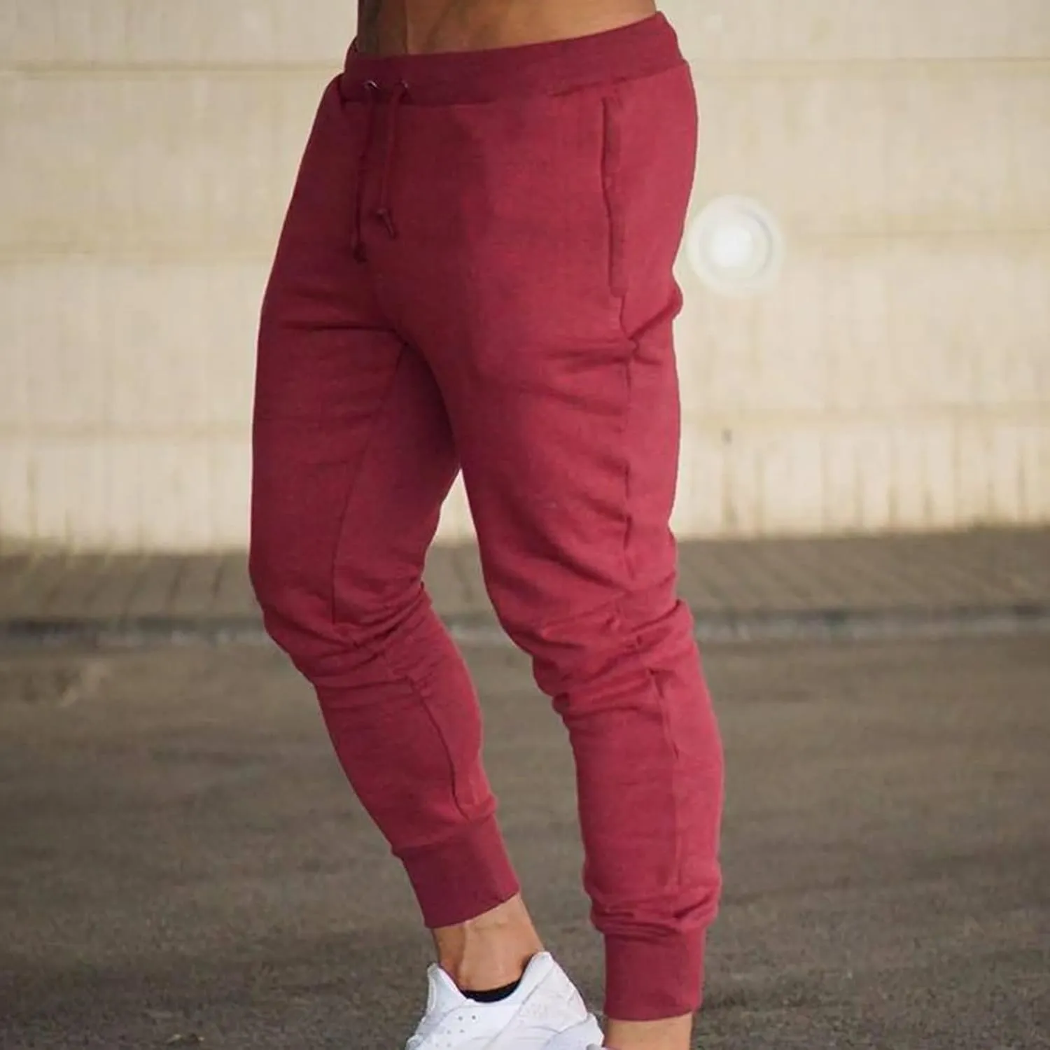 Stretch Pants for Men Pants for Autumn Men Mens Cargo Trousers Cotton Slim Fit Chinos Double Knee Work Trousers Pants