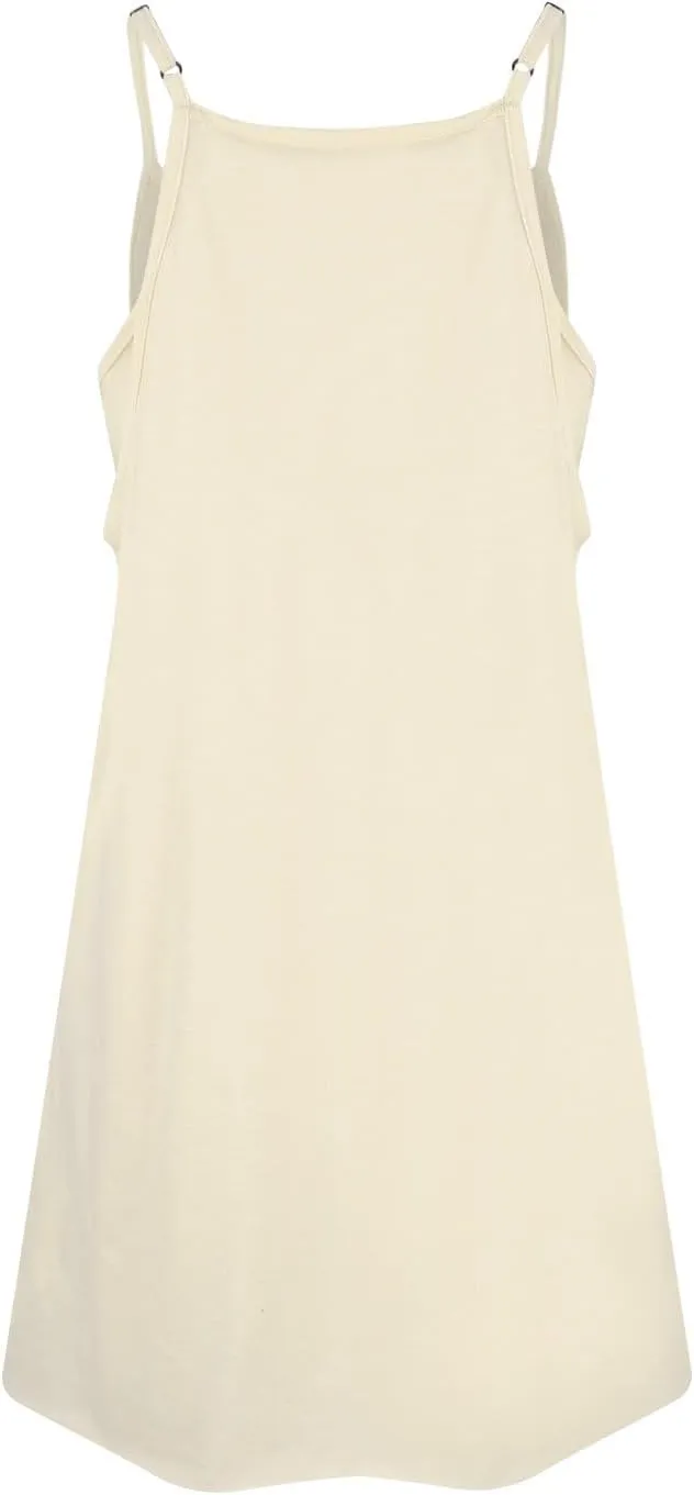 Summer Dresses for Women 2025 Vacation Sleeveless Tennis Workout Mini Dress Casual Built-in Shorts Sundresses with Pockets