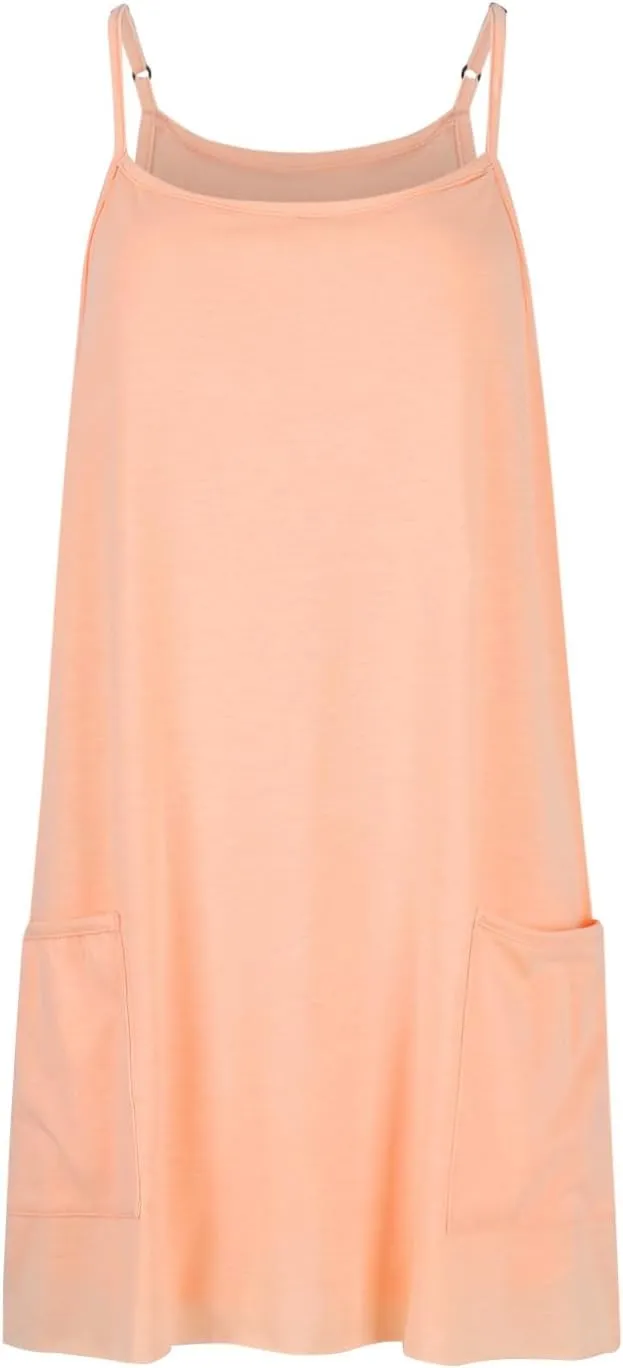 Summer Dresses for Women 2025 Vacation Sleeveless Tennis Workout Mini Dress Casual Built-in Shorts Sundresses with Pockets