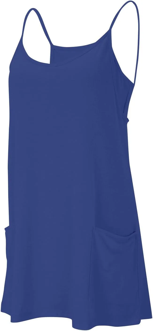 Summer Dresses for Women 2025 Vacation Sleeveless Tennis Workout Mini Dress Casual Built-in Shorts Sundresses with Pockets