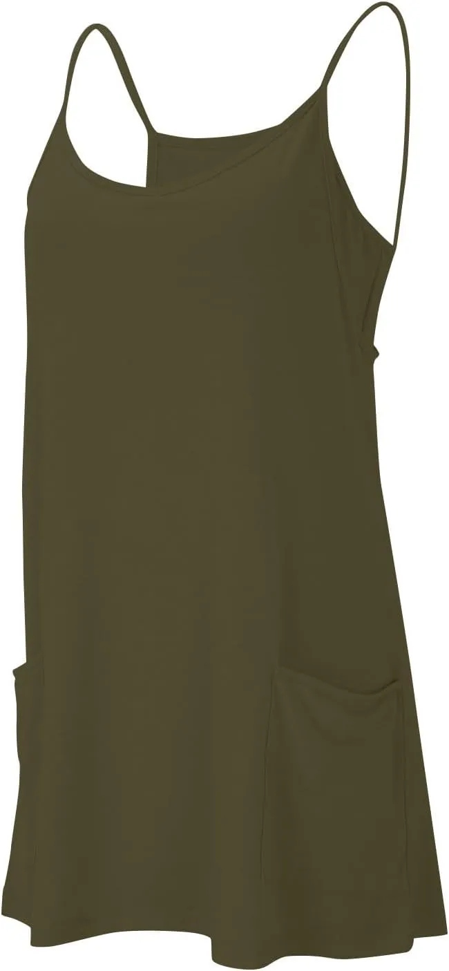 Summer Dresses for Women 2025 Vacation Sleeveless Tennis Workout Mini Dress Casual Built-in Shorts Sundresses with Pockets