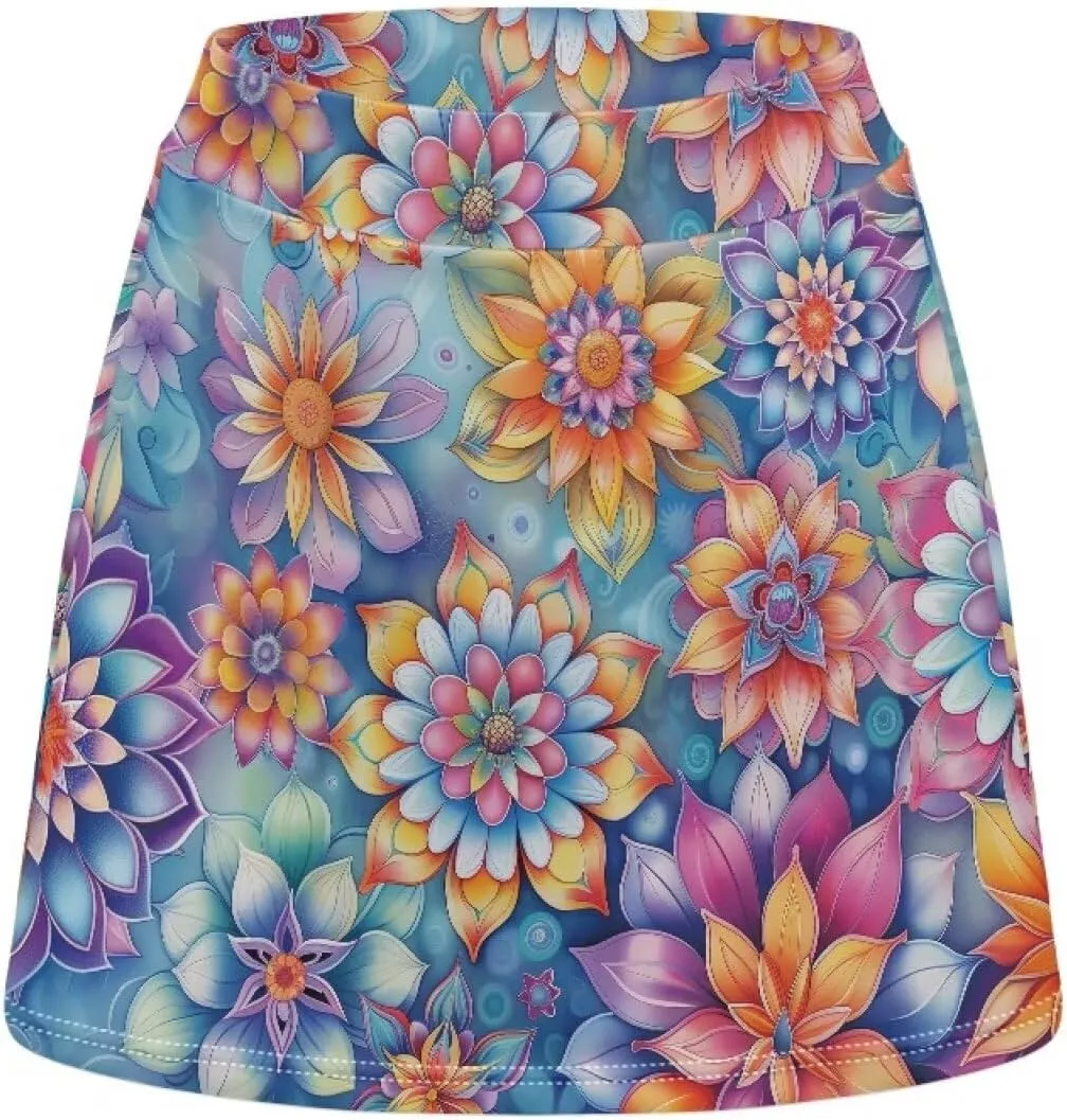 Tennis Skirts for Women with Shorts Pockets High Waisted Athletic Golf Skort Workout Peak Ball Mini Skirt