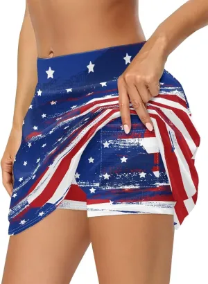 Tennis Skirts for Women with Shorts Pockets High Waisted Athletic Golf Skort Workout Peak Ball Mini Skirt