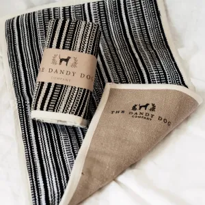 The Dandy Dog Feeding Mat Black Stripe