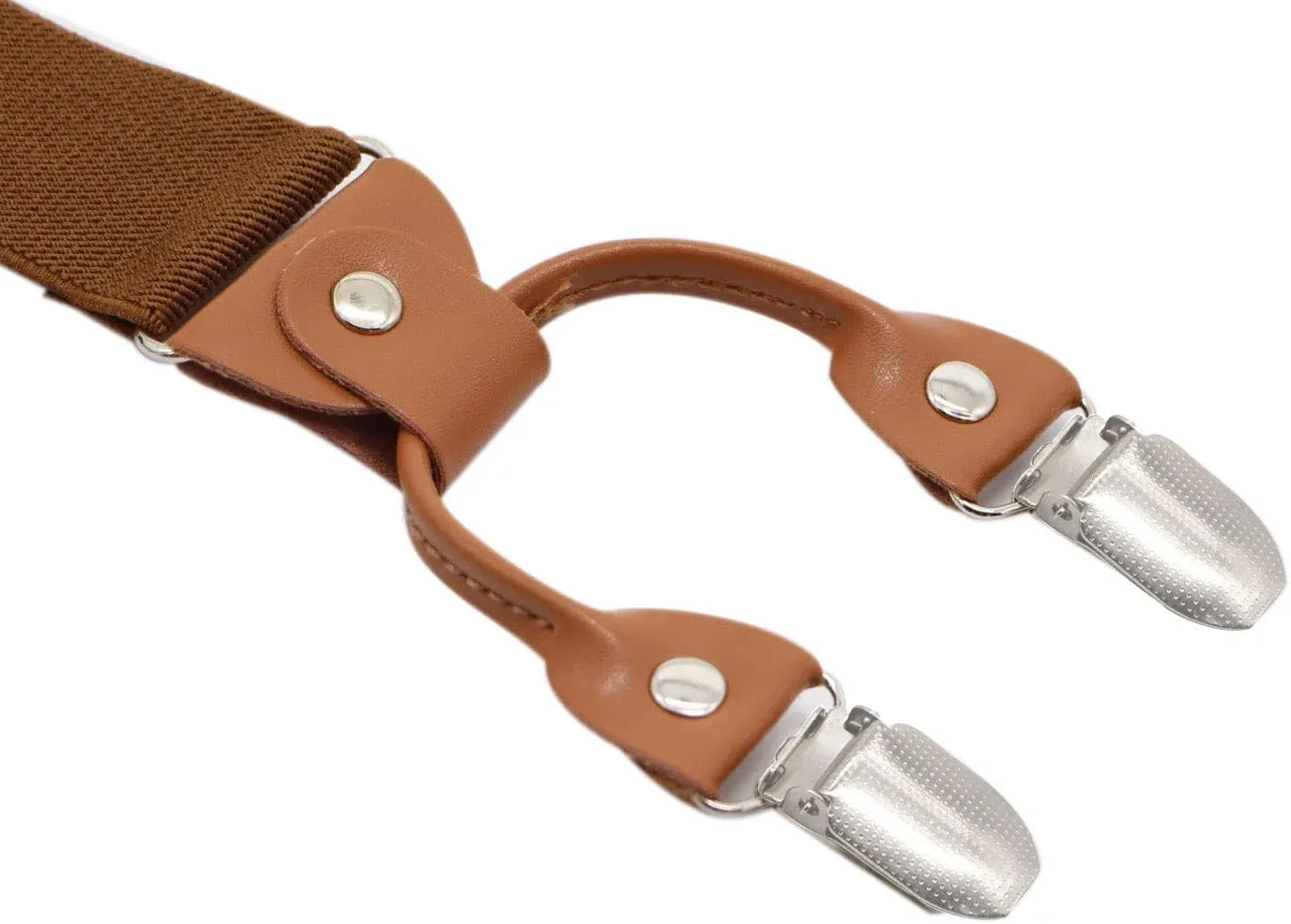 Timiot Mens Y-Back 4 Metal Clip Elastic Wide Suspenders Perfect For Both Casual&Formal