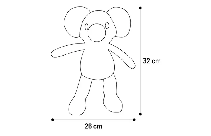 Tufflove Koala Light Grey
