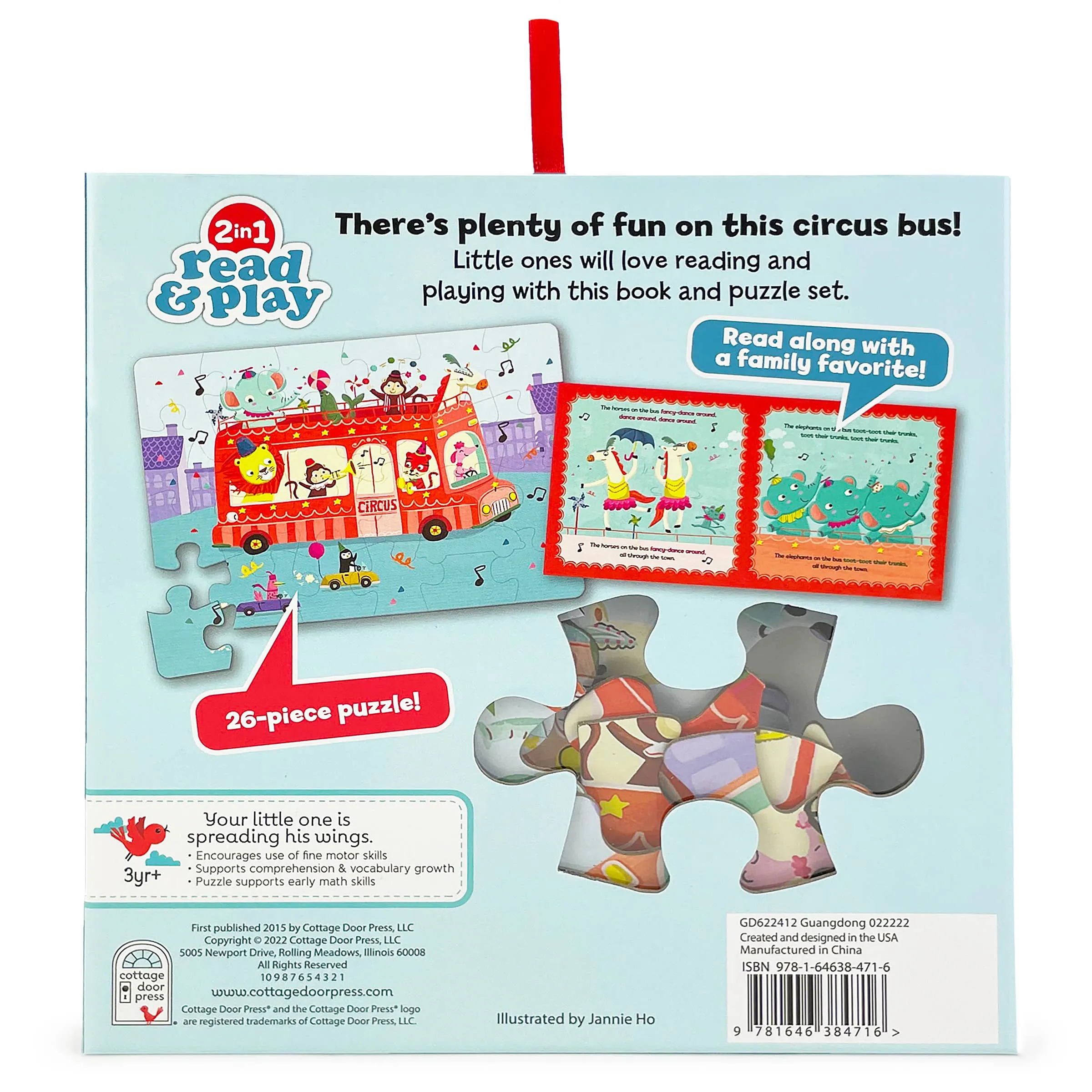 Wheels On The Bus Interactive Book & Puzzle Set