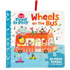 Wheels On The Bus Interactive Book & Puzzle Set